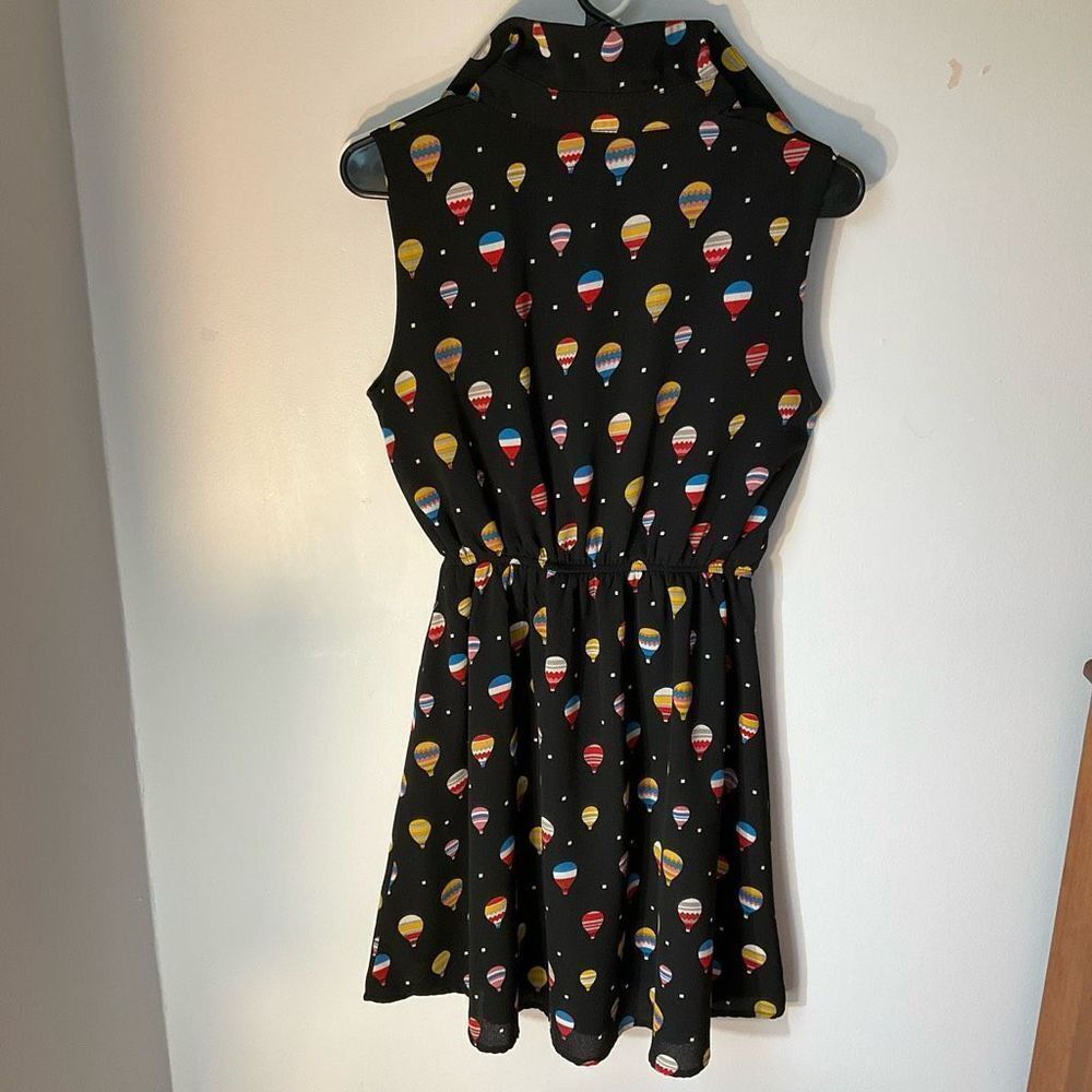 Colorful Hot Air Balloon Print Mini Dress - Picture 7 of 10